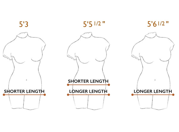 Fit - 2 Torso Lengths, 10 sizes
