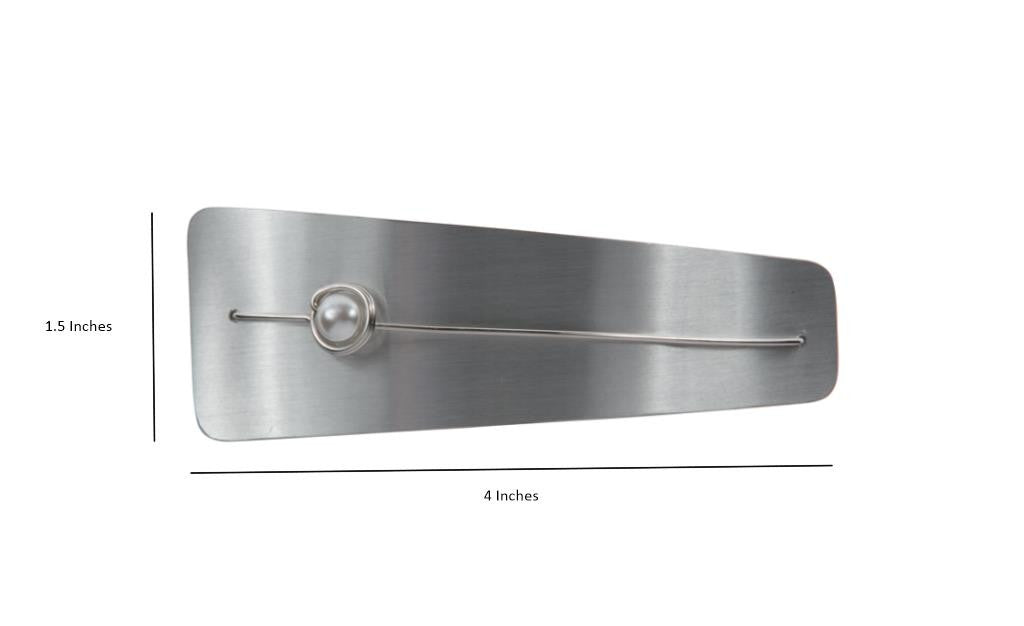 Ultra Light Weight Pearl Barrette - Large Size