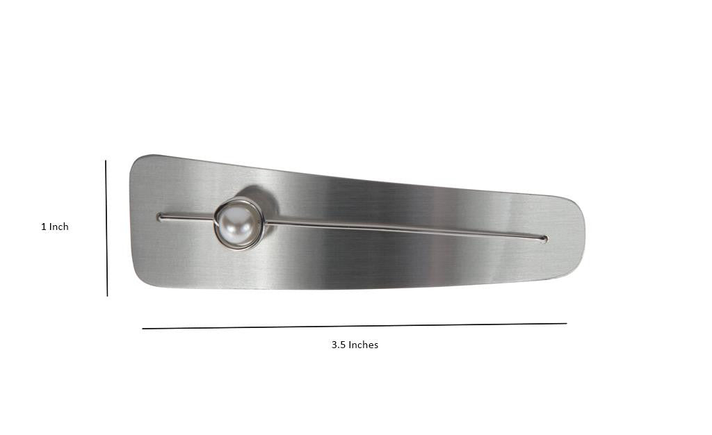 Ultra Light Weight Pearl Barrette - Medium Size
