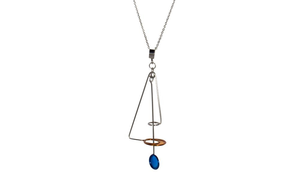 Triangle & Hoop Necklace