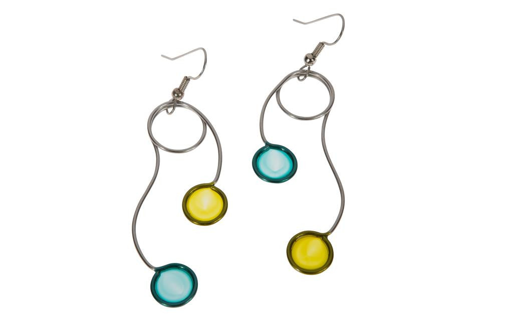Wave & Sphere Earrings