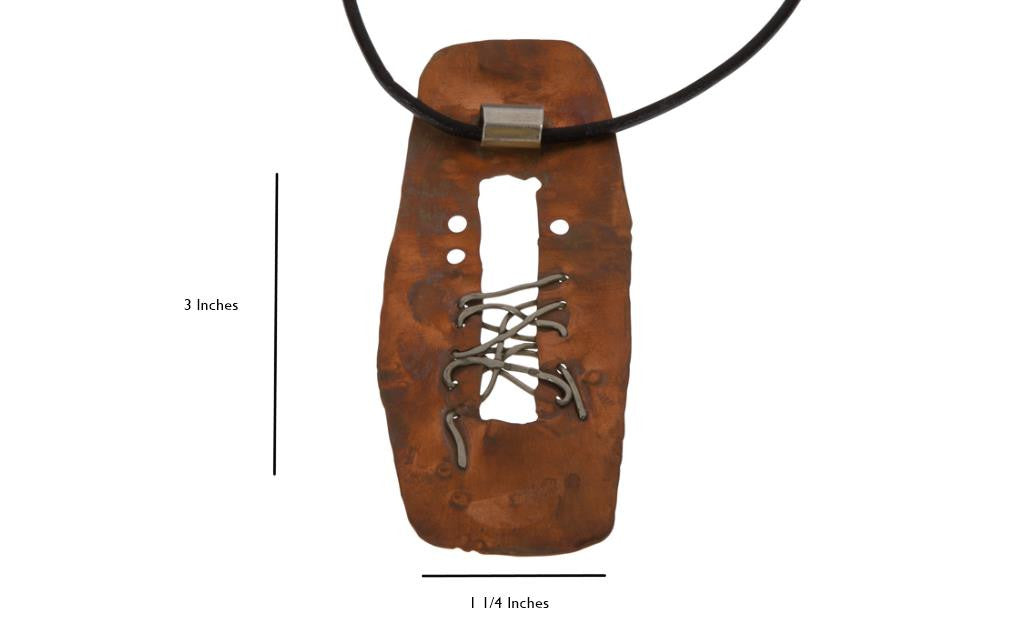 Copper Large Nickel Wired Necklace