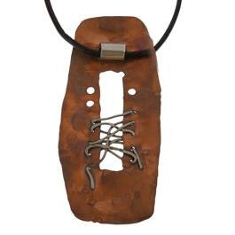 Copper Large Nickel Wired Necklace
