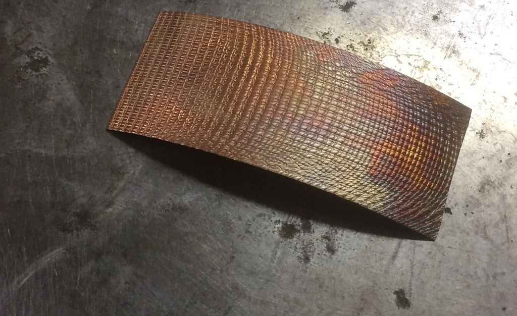 Copper Basket Weave Earrings