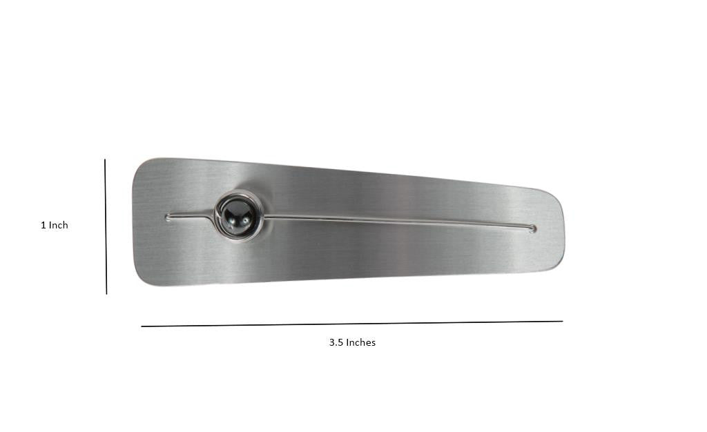 Ultra Light Weight Hematite Barrette - Medium Size