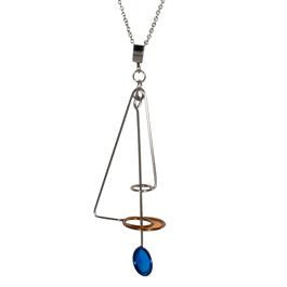 Triangle & Hoop Necklace