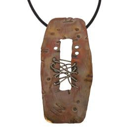 Copper Large Nickel Wired Necklace