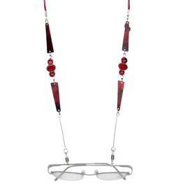 Reversible Burgundy/Red Eyeglass Holder Necklace