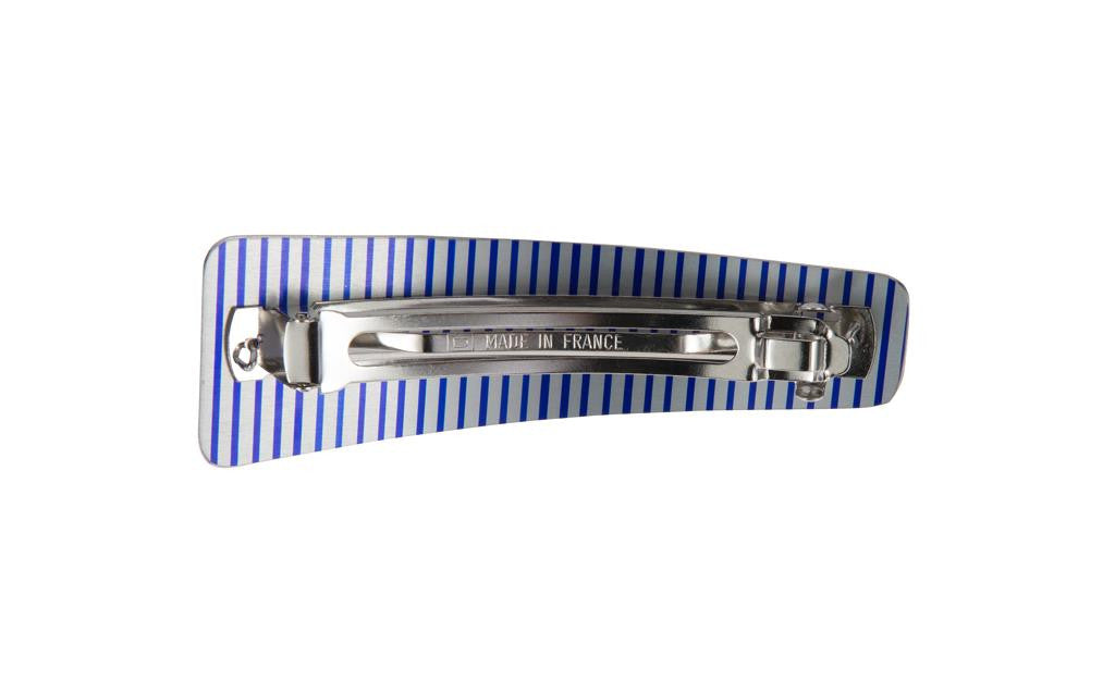 Ultra Light Weight Striped Barrette - Large Size