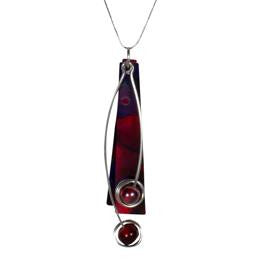 Reversible Burgundy/Red Necklace